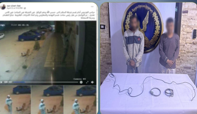 ضبط عاطل وتاجر خردة لسرقة أسلاك كهرباء لافتة محل بالقاهرة